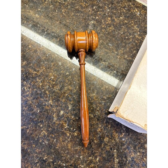 Vintage W. C. Horn, Division of The C. R. Gibson Co, Wooden Gavel EUC - Picture 3 of 7